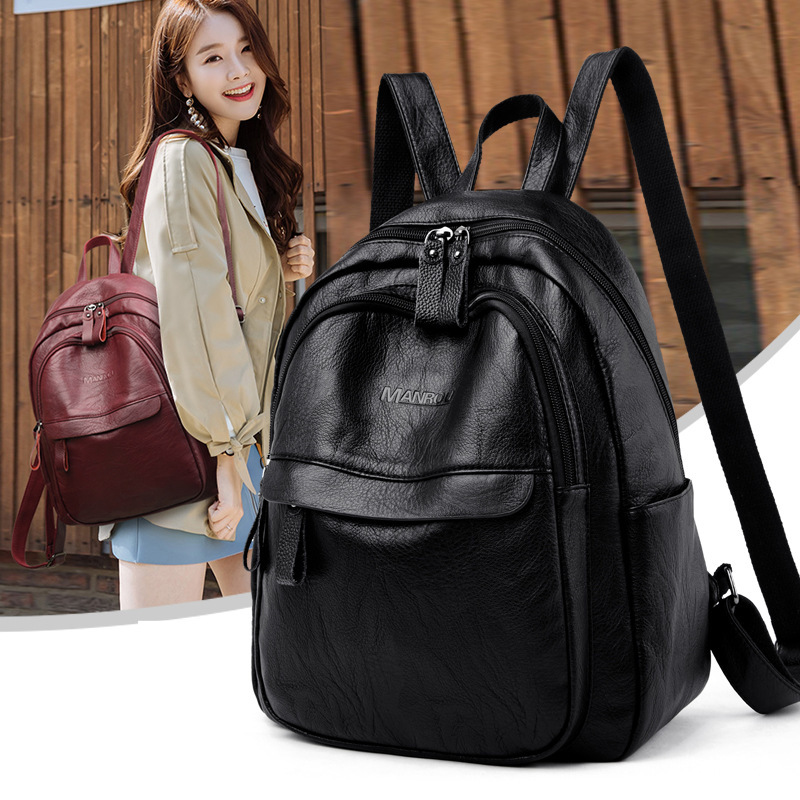 Soft Leather Fashion Backpack