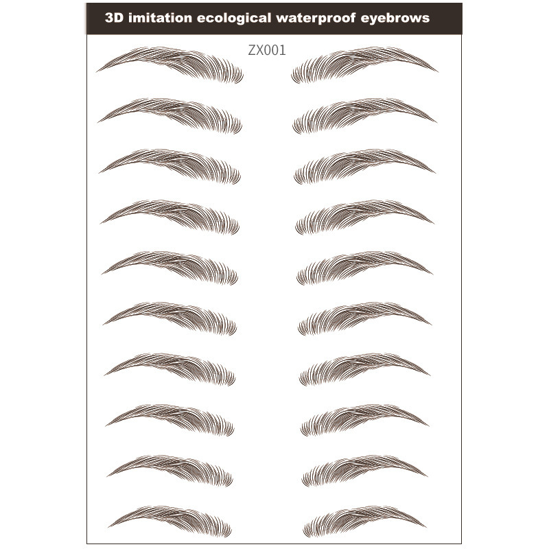 Thick Ecological Eyebrow Stickers