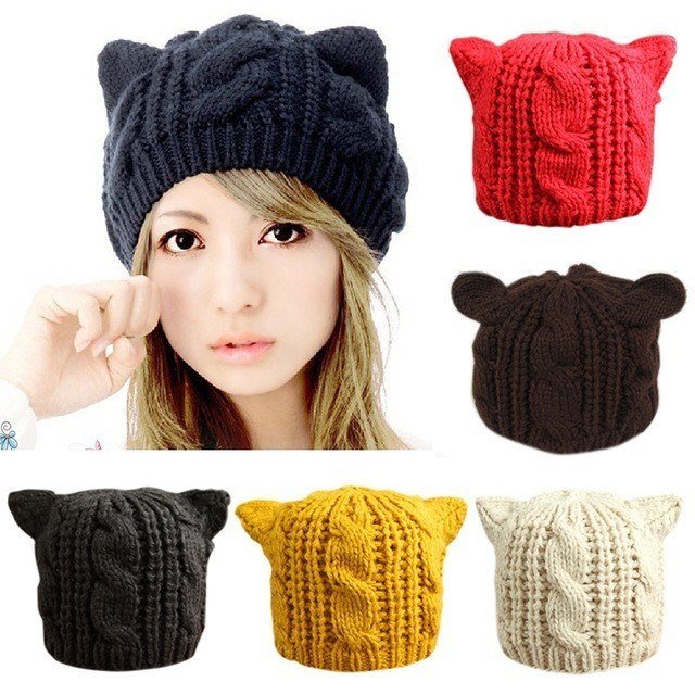 Beanie Crochet Knit Women's Cute Hats