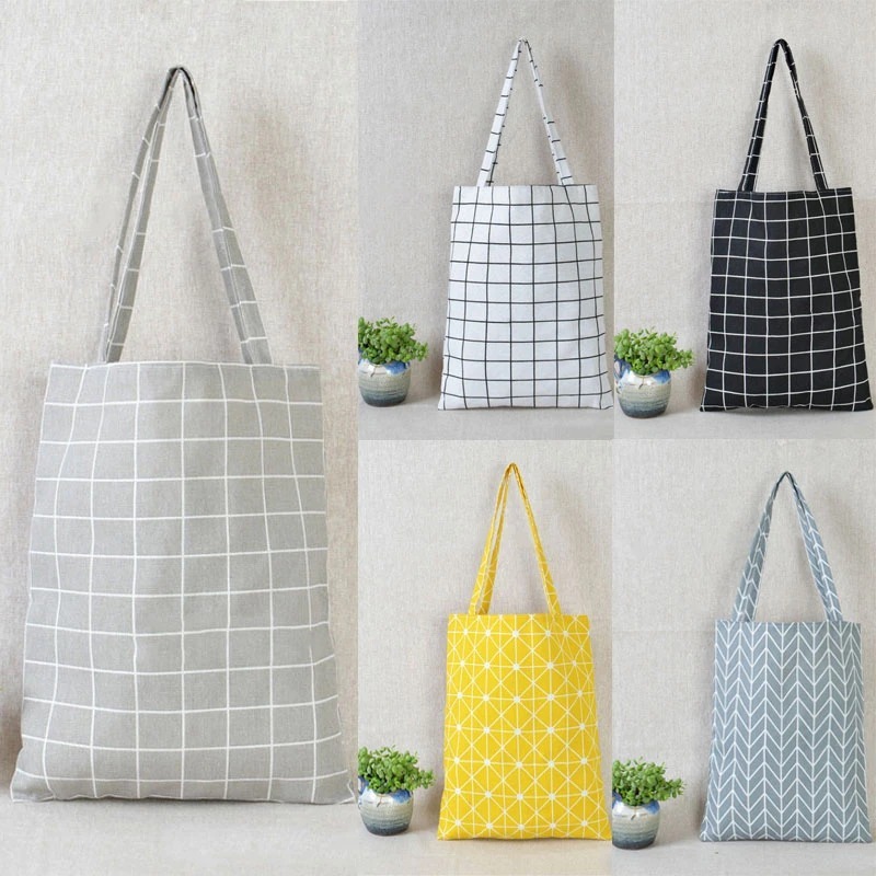 Cotton Linen Tote Bag