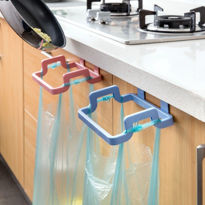 Eco-Friendly Kitchen-Cabinet Trash Bag Holder