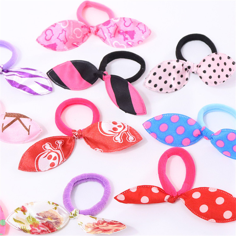 Bunny Ears Rubber Band Hair Tie