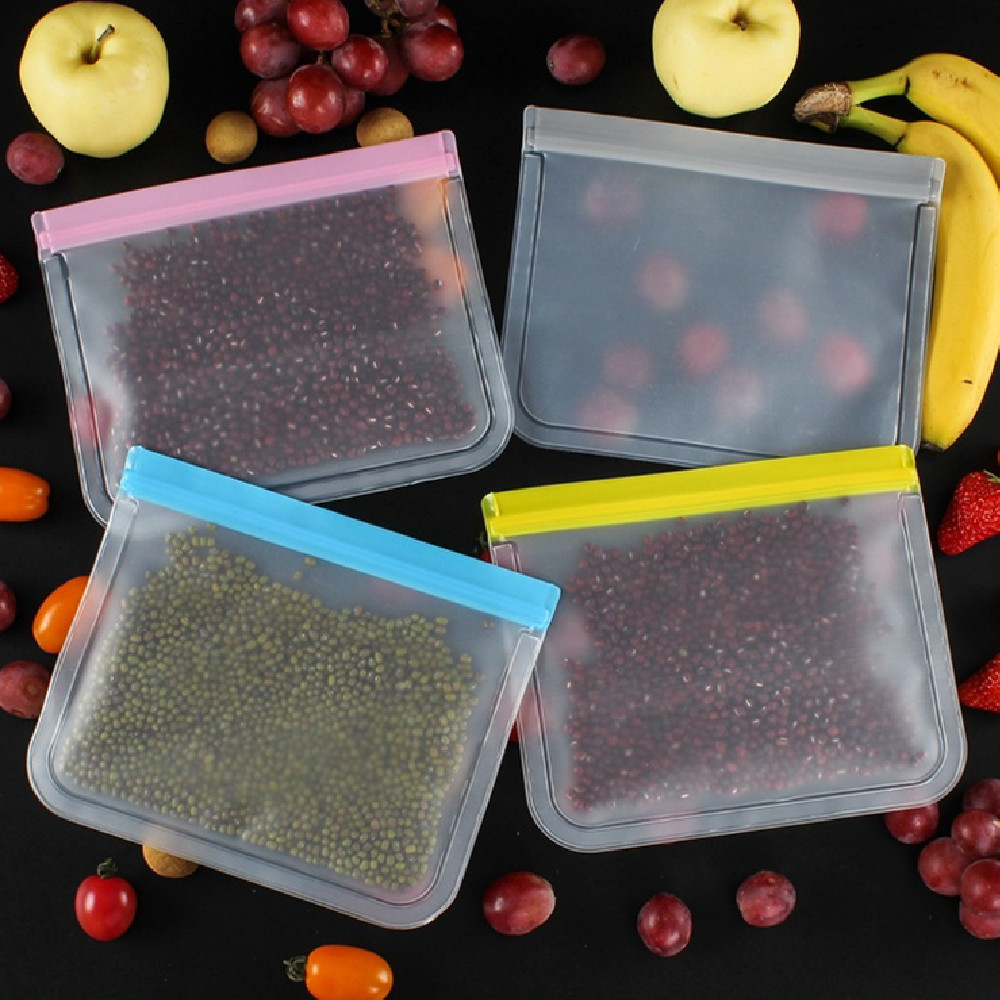 Frosted Food Self-Sealing Bags